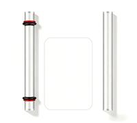 Set de Accesorios para Arcilla polimérica, 2 Rodillos acrílicos + 1 Placa acrílica, Herramientas Extender, moldear y deformar Trabajos manuales con Arcilla