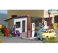 Set De Acción Busch 7832: Gasolinera Con Scooter