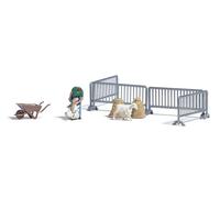 Set De Acción Busch 7933: Esquileo De Ovejas, H0