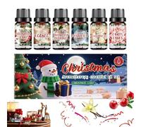 Set De Aceites Esenciales Navideños, Set De Regalo De Aceites Aromáticos Para Fiestas De Invierno, Para Hacer Velas Y Jabón, Con Aromas De Pan De Jengibre, Canela Y Bastón DeCaramelo