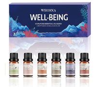 Set de Aceites Esenciales para Bienestar - Breeze, Zen, Southern Blossom, Rose Garden, California Sunshine - Aromaterapia y Difusor con Aceites Esenciales Naturales