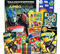 Set de actividades y colorear de Transformers para ni?os: libro de actividades y paquetes de juego con Optimus Prime, Bumblebee y Rescue Bots