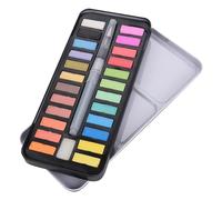 Set de Acuarelas Sólidas, 12 Colores, Pincel con Depósito de Agua - Compacto y Fácil de Usar, Ideal para Niños y Artistas Principiantes (24 Colores)