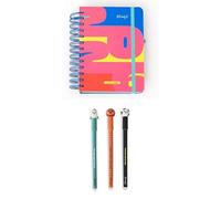 Set de Agenda Anual 2026 Wonder Pequeña Vista Diaria - Cuando una puerta se cierra, se abre esta agenda + Mr. Wonderful - Set de 3 bolis Borrables Bo-Bo - Baloncesto, Futbol y Cohete