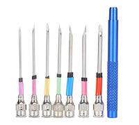 Set de Agujas de Perforación y Bolígrafos para Bordado, Kit de Herramientas de Costura para Manualidades, Bordado Ruso, Apliques y Punto