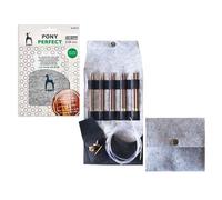 Set de agujas de tejer intercambiables Pony Perfect de 10.5 cm, 3.50-5.50 mm