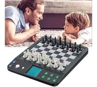 Set De Ajedrez Electrónico con Interacción Ai, Tablero De Ajedrez Portátil Inteligente con Pantalla Led, Piezas Magnéticas, Modo De Aprendizaje por Voz & Múltiples Niveles De Juego para Niños