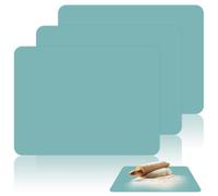 Set de Alfombrilla de Silicona para Niños, 3PCS Tapetes de Silicona 30x40cm, Epoxi Estera de Silicone para Trabajo Manualidades, Tapete para Resina Epoxi Manualidades pour Artisanat, Peinture, Bleu