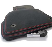 Set de alfombrillas para Audi A3 S3 RS3 8Y (rojo) Premium velour alfombrillas interiores 4 piezas antracita incluye fijación original