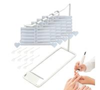 Set de Almacenamiento para Papel de Transferencia de Uñas | Organizador Portátil de 16 Piezas Impreso en 3D con Base | Organizador de Foil para Uñas - para Manicura en Casa Viaje Bodas Spa Cuidado Per