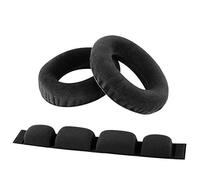Set de Almohadillas para oídos y Diadema de Repuesto Geekria Compatible con Sennheiser HD580, HD600, Piezas de reparación (Negro)