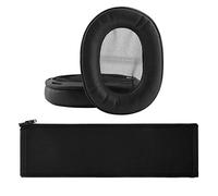 Set de Almohadillas y Funda para Diadema de Repuesto Geekria Compatible con Sony MDR-1R, MDR-1RMK2 (Negro)