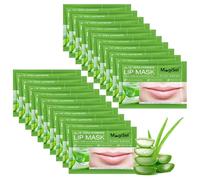 Set de Aloe Vera Mascarillas para Labios, Mascarilla Labial Nutritivo Hidratante, Tratamiento Labial Suaviza el contorno los labios, Ilumina el color los labios, Mejora secos y ásperos (20 Unidades)