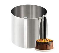 Set De Anillo De Pastelería - Herramienta De Conformación De Mini Molde, Cortador De Círculo De Galletas | Accesorio De Hornear De Acero Engrosado, Shaper De Corteza Agrio De 8 Cm Para Recubrimiento C