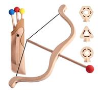 Set de Arco y Flecha para niños. Arco y Flecha de Madera. Set de Tiro con para niños de Interior Exterior. Incluye 3 Flechas 3 dianas para niñas.