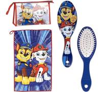 Set de Aseo Infantil Patrulla Canina con Cepillo, Toalla y Bolsa de Transporte - Kit de Higiene Personal para Niños Fans de Paw Patrol Ideal para Viajes y Guardería