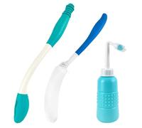 Set de Ayuda para el Inodoro, Material de Silicona Ayuda para Limpiar Las Nalgas, Ayuda para Discapacitados, Herramientas de Ayuda para El Inodoro, Ayudas para El Inodoro Herramientas para Limpiar