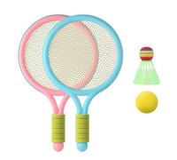 Set de bádminton Infantil, Juego de Tenis para niños Raceta de plástico para niños pequeños con Pelota de Tenis de Pelota y de Raqueta
