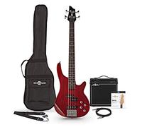 Set de Bajo 3/4 Chicago + Amplificador de 15 W, Trans Red