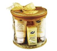 Set de Baño 7 Piezas con Fragancia a Vainilla - Kit de Spa para Mujer - Incluye Gel de Ducha, Burbujas de Baño, Jabón, Niebla Corporal y exfoliante corporal y Más - Regalo Relajante