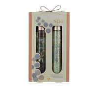 Set de baño Accentra BOTANIC SPA en caja de regalo para mujeres, set de regalo de bienestar con gel de ducha de 60 ml y sales de baño de 80 g, set de spa para mimarse, ideal como regalo de cumpleaños