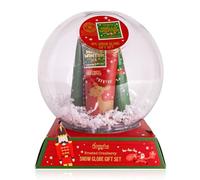 Set de baño Accentra HELLO WINTER en bola de nieve, regalo mujeres, incluye gel, loción corporal, aroma Arándano Helado, regalo Navidad