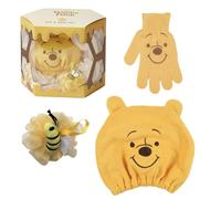 Set de Baño Disney Winnie the Pooh Bee & Bath | Gorro Ducha, Guante Exfoliante y Esponja Abejita, Regalo Mujer Disney
