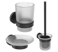 Set de baño Iom (3 pzs., Negro)