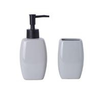 Set de Baño Versa Gris Cerámica - Marca: Versa - EAN: 8420327575760
