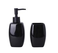 Set de Baño Versa Negro Cerámica - Marca: Versa - EAN: 8420327575753