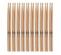 Set de baquetas de arce 5B con punta de madera, 10 pares | Talla 5B versátil adecuada para muchos estilos, punta de madera para un rebote nítido