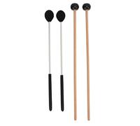 Set de Baquetas para Marimba con Cabeza de Hilo Mediano Duro y Baquetas de Goma, 1 Par de Cada, Para Instrumentos de Percusión - Versatilidad en Percusión, Agarre Cómodo, Ideal