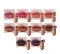 Set de Barras de Labios | 10 Colores en Forma de Píldora Brillo Labial - Pack de Pintalabios - para Boda Cita Vacaciones Cumpleaños Prom Escuela Universidad Viaje