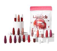 Set de Barras de Labios,18 Barritas de Labios en Forma de Píldora con Brillo - Estuche de Pintalabios | para Vacaciones Cumpleaños Promoción Escuela Universidad Boda Cita