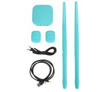 Set de batería de aire eléctrico Kit de tambor electrónico virtual portátil con tecnología de detección de movimiento 3D Pedales de batería para adultos niños Material de la