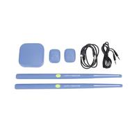 Set de batería eléctrica de aire, kit de batería virtual portátil con tecnología de detección de movimiento 3D, set de batería electrónica con sensación somatosensorial y baquetas, (Azul marino)