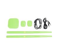 Set de batería eléctrica, kit de batería virtual portátil con tecnología de detección de movimiento 3D, set de batería electrónica con sensor somatosensorial y baquetas, para (Verde)