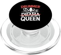 Set de batería I'm Drummer Queen Funny Drummer Girl PopSockets PopGrip para MagSafe