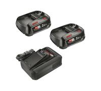 Set de baterías Bosch 18V 2 Li-Ion 2,5Ah + cargador rápido