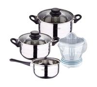 Set de baterías de cocina toledo 5pc aptas para inducción+ bergner naturally - exprimidor de 40w de potencia - capacidad de 1.2 litros 9 cm