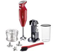 Set de batidora de mano bamix M200 Chef’s Favorite incluye soporte, 1 vaso, 3 accesorios, picadora, cepillo de limpieza, 200 W, Fabricado en Suiza, metálico/cromo