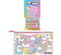 Set de belleza accesorios Care Bears | Kit de moños, ligas y pinzas en estuche con cierre | Accesorios coloridos para el cabello infantil