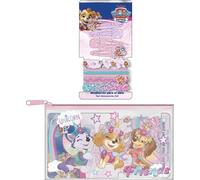 Set de belleza accesorios Paw Patrol | Kit infantil con pinzas, ligas, scrunchies y estuche | Accesorios para el cabello con personajes de La Patrulla Canina
