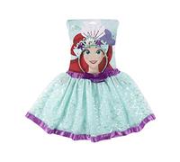 Set de Belleza de La Sirenita - Color Azul y Morado - Conjunto Completo - Incluye Tutú y Diadema de Ariel con Estilo del Fondo del Mar - Producto Original Diseñado en España