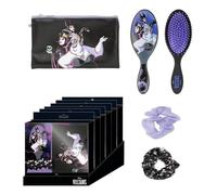 Set de Belleza de Villanas de Disney - Color Negro - Conjunto Completo - Incluye Cepillo de Pelo, 2 Coleteros y Estuche - Producto Original