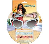 Set de belleza gafas de sol Moana 2 - gafas infantiles con clips, gomas y personajes de Disney