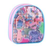 Set de Belleza Infantil con Mochila Transparente, Incluye Cepillo y Pinzas, Diseño Colorido, para Niñas