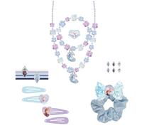 Set de Belleza Infantil de Frozen - Ideal para sorprender a tus peques 6 Coleteros, 1 Coletero de Tela, 4 Pinzas para el Pelo, 2 Collares, un anillo y pegatinas - Producto Original Diseñado en España