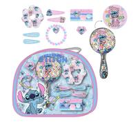 Set de belleza infantil stitch de disney con neceser transparente, esp