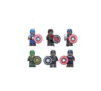Set de bloques de construcción de Los Vengadores Capitán América para niños
